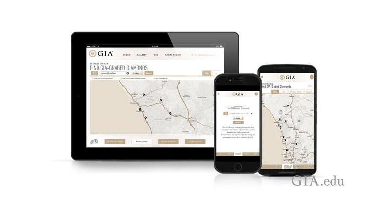 Consumers can use the Retailer Lookup to search for stores with GIA-graded diamonds or GIA-educated staff based on their city or postal code. 20190626_GIA_Lookup.JPG