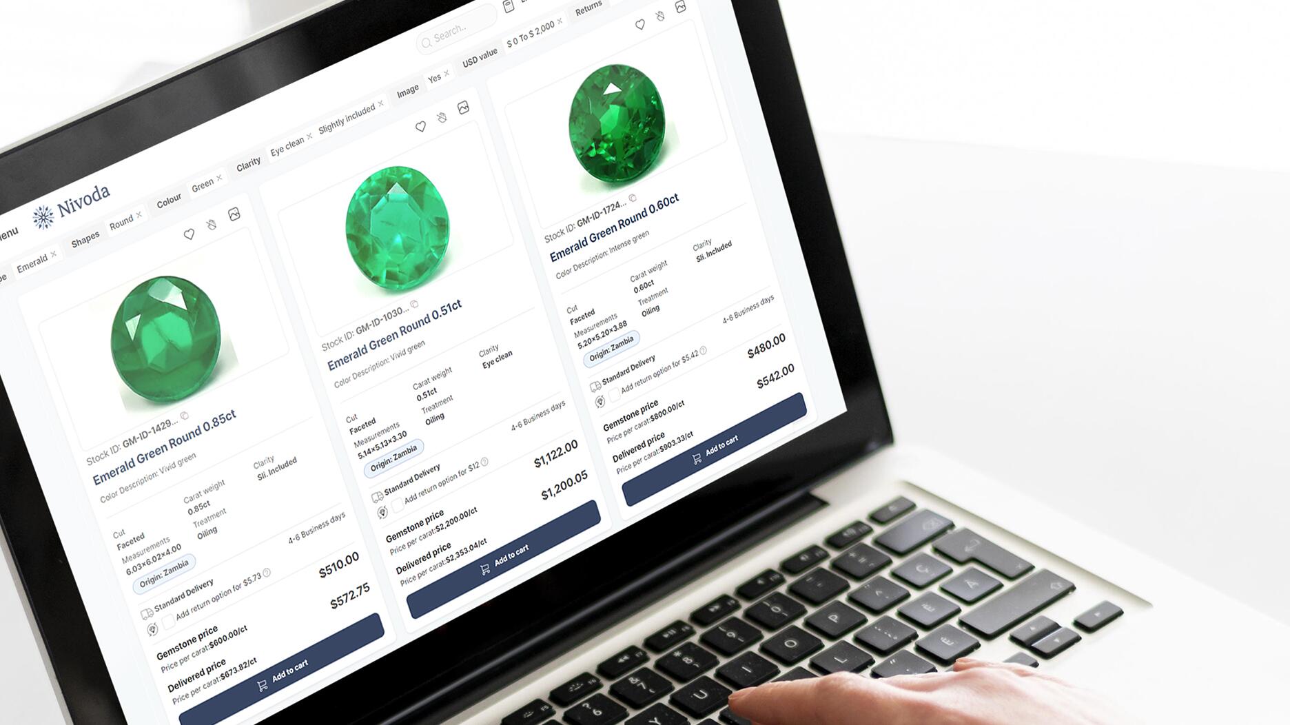 Nivoda online diamond and colored gemstone marketplace