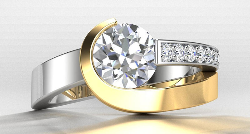 The white and yellow gold diamond ring dubbed “The Wispy Bishop” will be the first design jeweler Brian Walters rolls out for his Ring of the Month Club. 20170505_Ring-of-the-Month.jpg