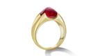 Liv Luttrell 4-carat ruby ring set in 18-karat yellow gold