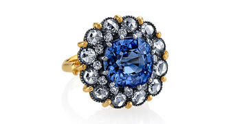 Last week’s story celebrating September’s birthstone, the sapphire, was the fourth most-read story on NationalJeweler.com. It featured this Arman Sarkisyan 22-karat gold and silver ring set with a sapphire surrounded by rose-cut diamonds. 20170904_Arman-Sarkisyan.jpg