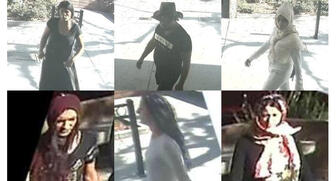 The Glendale Police Department is looking for information to help identify these six suspects wanted for their alleged roles in a California jewelry store distraction theft two weeks ago. 20170628-Suspects.jpg