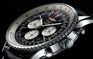 Breitling introduced a Navitimer, pictured here on a leather strap with a stainless steel case ($8,215), with a slightly larger diameter. 040114_Breitling-article.jpg