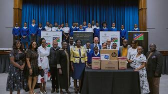 Grandview Klein Diamonds and Phillipine Angula Development Investments’ Eros Primary School donations