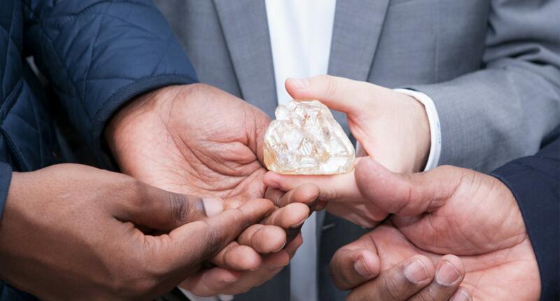 The government of Sierra Leone rejected an original bid for $7.7 million from a private buyer for the 709-carat rough “Peace Diamond.” The stone was ultimately purchased by Graff Diamonds for $6.5 million. 20171018_PeaceDiamond-header.jpg