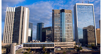 The building in Ramat Gan, Israel, that form the center of the country’s diamond trade. Israel’s diamond bourse recently reached an agreement to bring in a judge to handle disputes between members that involve $400,000 or more in goods. 2017_Israel-diamond-center.jpg