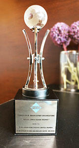 The president of India, Shri Pranab Mukhrejee, presented the Niryat Shree silver trophy for export volume to Kiran Gems at an event held earlier this month in New Delhi. 121814_Kiran-article.jpg