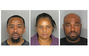 Robert Antoine Weathers, left, Robin Tracey Nelson and Stanley William Lester Gwynn are charged in a May 13 distraction theft at Bijoux Jewelers in Luthersville, Md. Weathers and Nelson also face charges of theft at two other Maryland retai 071014_Criminals-Article.jpg