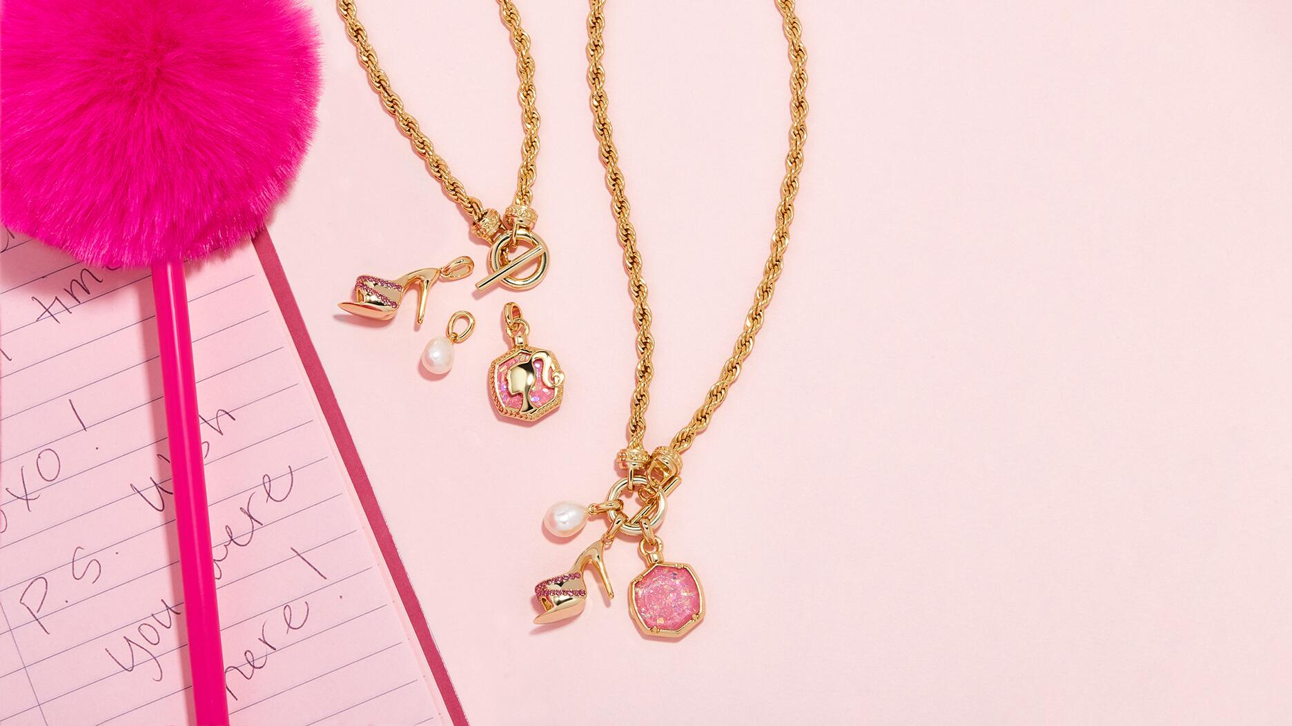 Barbie x Kendra Scott charm necklace