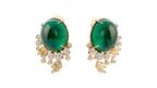 Syna emerald earrings