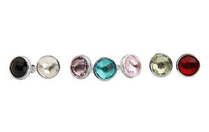 Stacked New York’s “7th Avenue” line of studs can be purchased in a pair or separately to mix and match a look ($85 each). The line includes seven gemstone options. 121714_Stacked-Article.jpg