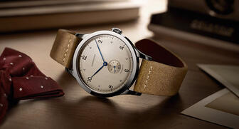 This 40 mm self-winding mechanical watch is an addition to the Longines’s Heritage collection, a line the brand uses to pay homage to past models. Longines was inspired to create this reissue after seeing the original on Instagram. 20170403_Heritage-1945-header.jpg