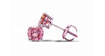 A pair of half-carat lab-grown pink diamond stud earrings in 14-karat rose gold from Little Switzerland’s “Engrace Diamonds” line (retail price $750). Man-made diamonds will be sold in all the retailer’s stores by late 2019. 20190610_Little_Switzerland_Engrace_Diamond_Earrings.jpg