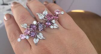 As the self-proclaimed No. 1 fan of spinel, Senior Editor Brecken Branstrator chose this ring from Dallas Prince Designs as one of her favorite pieces from the recent AGTA Spectrum competition entries. 20170814_Dallas-Prince.jpg