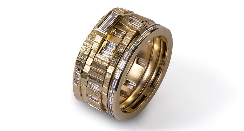 Jo Hayes Ward is one of the designers not to miss at the NY Now trade show. Pictured here is a ring by Hayes Ward, rendered in 18-karat yellow gold with white diamonds. 20160818_NYNow-JoHayesWard.jpg