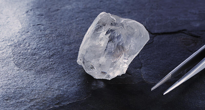 Lucara Diamond Corp. recovered this 223-carat gem-quality diamond from the Karowe mine in Botswana. It is the third rough diamond over 100 carats found by the mining company in 2019. 20190220_223_carat_header.jpg