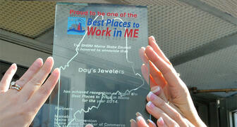 Day’s Jewelers Assistant Buyer Lindsay Nodden said: “I think the reason why we won (one of the) Best Places to Work in Maine is because people genuinely enjoy their jobs here. How could you not, working with beautiful things and amazing people every day!” 20170913_Days-Maine.jpg