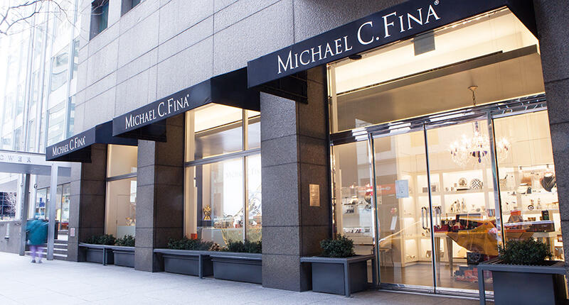 The brick-and-mortar Michael C. Fina store, located on Park Avenue in Manhattan, will close for good on April 16. 20160406_MichaelCFina-Article.jpg