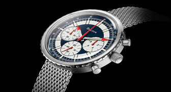 The new Chronograph C from Bulova is based on the watch that the brand submitted to NASA to be considered as the official watch of astronauts. It retails for $750. 20170329_Chronograph-C.jpg