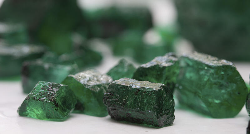 Gemfields reported that emerald production was down 20 percent to 6 million carats in its first quarter. But the company said it is on track to increase output of the gem at the Kagem site to 40 million carats annually within the next three years. 2016_Gemfields-rough-emeralds.jpg