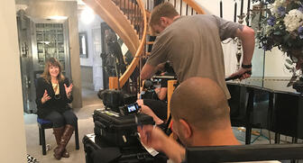 Pennsylvania jeweler Cathy Calhoun is filmed in her Spring City, Pennsylvania home by the crew for Netflix’s upcoming series “Amazing on the Inside.” Calhoun lives in a converted bank building that dates back to 1872. 20170928_Calhoun-Netflix-header.jpg