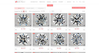 A screenshot of the CanadaMark offerings on JamesAllen.com 20170623_JamesAllen-CanadaMark.jpg