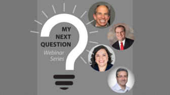 Screenshot of My Next Question webinar promo