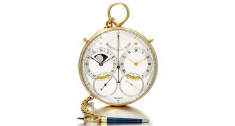 Made circa 1982 by George Daniels, the Space Travellers pocket watch has been described as “one of the celebrated British watchmaker’s most important timepieces.” 20170920_Daniels-watch.jpg