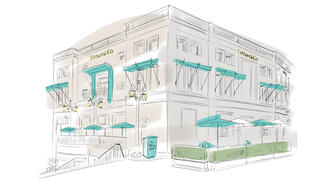 The jeweler will turn the patio of its Beverly Hills location into a pop-up restaurant, serving breakfast al fresco. 20190422_Tiffany_pop-up.jpg