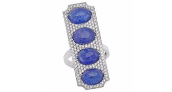 Added in 2002, tanzanite was the last gem to join the birthstone list before spinel, which became an August birthstone earlier this year. Pictured here is a tanzanite cabochon ring from Rock & Gems Jewelry. 20160829_December-2.jpg