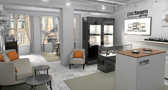 A rendering provided by Pac Team Group of the company’s new showroom in Manhattan’s Garment District. The aspace is expected to open by mid-February. 20170131_Pac-showroom.jpg