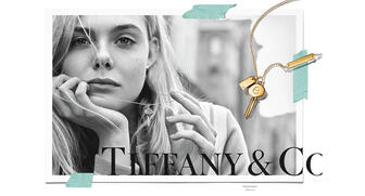 Actress Elle Fanning is the face of Tiffany & Co.’s new “Believe in Dreams” marketing campaign. In addition to ad shots like the one pictured here, Fanning also starred in the campaign’s short film, which features a reboot of the opening scene of “Breakfast at Tiffany’s” as well as a reimagined “Moon River” tune. 20180511_Tiffany-header.jpg