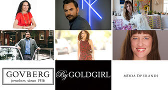 The nine nominees for the 2018 Gem Awards are, for Jewelry Design (top row, from left to right), Coomi Bhasin, Nikos Koulis and Irene Neuwirth; for Media Excellence, Benjamin Clymer, Marion Fasel and Michelle Graff; and for Retail Innovation, Govberg Jewelers, ByGoldGirl and Moda Operandi. 20170920_Gem-collage.jpg
