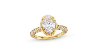 Vera Wang Love True lab-grown diamond engagement ring