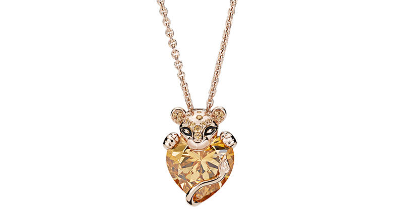 Pandora’s Sparkling Lion Princess Heart necklace ($225). While the jewelry company’s charms segment performed poorly in the first quarter, its necklace segment saw double-digit growth. 20190604_Pandora_Lion_Heart_Necklace.jpg