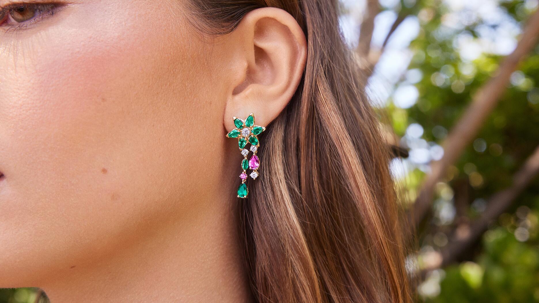 Brilliant Earth Bloom drop earring