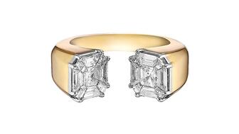 Yun Yun Sun toi et moi diamond Puzzle ring 