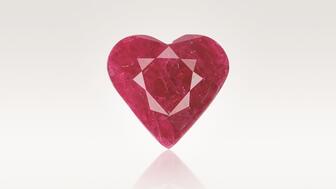 Ruby filled with zinc glass