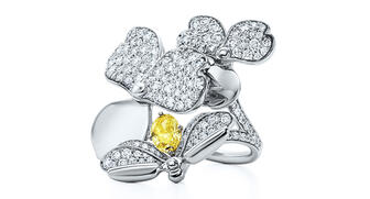Tiffany & Co. is ranked as the top luxury brand among U.S. consumers, according to a recent survey done by Kadence International. Seen here is a piece from the jeweler’s new “Paper Flowers” collection. 20180502_Tiffany3.jpg