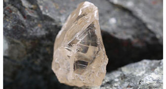 The Karowe diamond mine in Botswana just produced this 472-carat “top light brown” rough diamond. It’s the third-largest diamond ever found at the mine. 20180413_Lucara-472.jpg