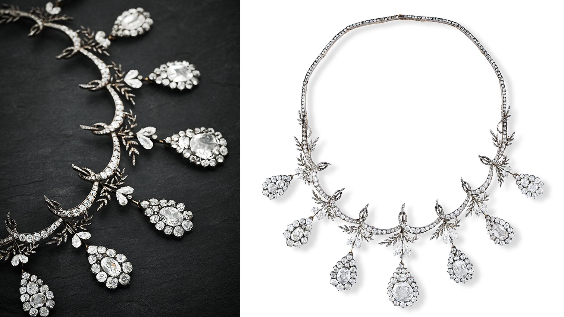 Chaumet diamond necklace, circa 1900 