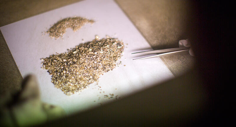 Rough diamond sales increased 37 percent in 2016, reaching $5.6 billion as demand for polished diamonds continued to grow in the United States. (Photo courtesy of De Beers) 2016_De-Beers-rough-2.jpg