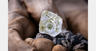 The Diavik diamond mine produced this 187.7-carat rough diamond; it is the largest diamond ever found in North America. This week, Rio Tinto announced the opening of a fourth pipe at the mine that it says will be an important source of supply for the next four years. 2016_Diavik-Foxfire.jpg