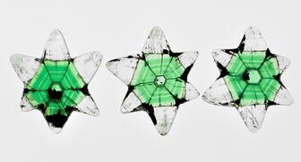 Emerald trapiche stars from gemstone dealer Mayer & Watt, weighing (from left to right) 9.97 carats, 7.37 carats and 7.75 carats 20171107_Trapiche-header.jpg