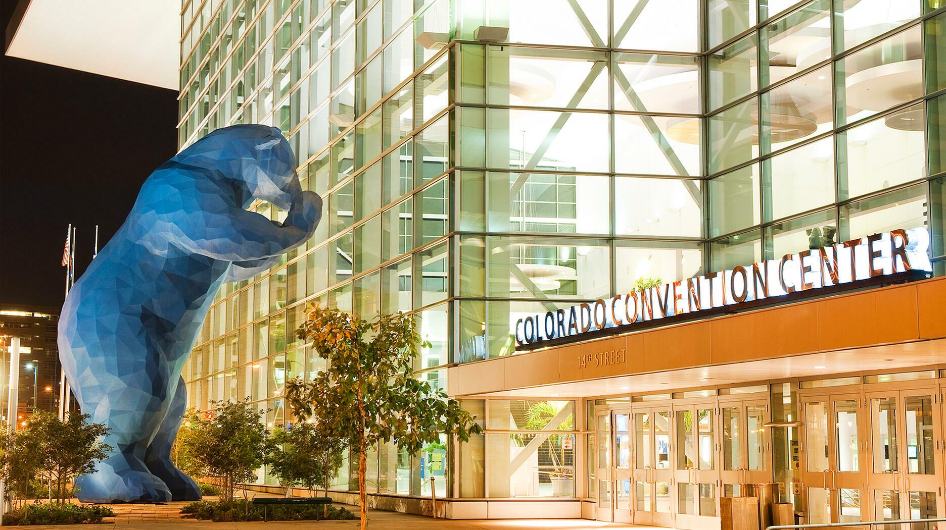 Exterior of the Colorado Convention Center