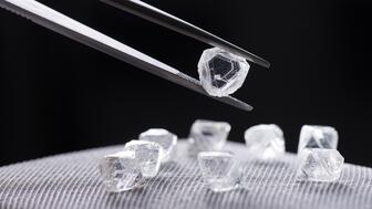 Rough diamonds from Diavik Diamond Mine 