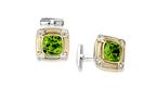18-karat gold and peridot Picchiotti cufflinks