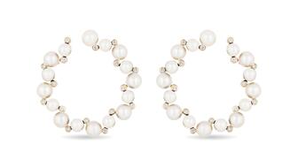 Mason and Books pearl and diamond earrings 