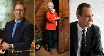 The 2017 inductees into National Jeweler’s Retailer Hall of Fame are, from left to right, John Henne, Sissy Jones and Jean-Christophe Bédos. 20170127_Retail-HOF.jpg