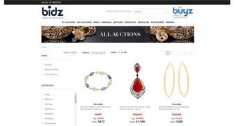 Bidz.com, the website that sells jewelry and other accessories to the public via live auctions, has received an F rating from the Better Business Bureau for not responding to multiple customer complaints against it. It still appears to be holding regular jewelry auctions, as this screenshot of the website shows. 20180525_Bidz-header.jpg